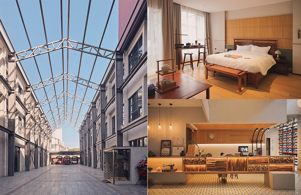 上海光時旅行，酒店對出即是上海著名的麥可將文創園區。